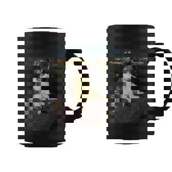 Smoking Cat Cigarette Kitty Gen Z Meme Cat Lovers Coffee Mug | Seseable UK