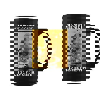 More Spaghetti Less Upsetti Capybara Eating Pasta Coffee Mug - Thegiftio