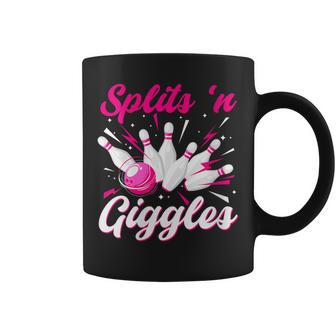Splits 'N Giggles Bowling Team Cute Bowler Girls Coffee Mug - Thegiftio UK