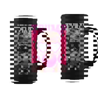 Trump Bubble Gum Pink With Sunglass Heart Coffee Mug - Monsterry