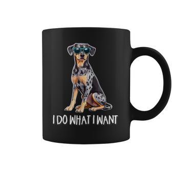 Do What I Want Catahoula Leopard Dog Lover Coffee Mug | Mazezy