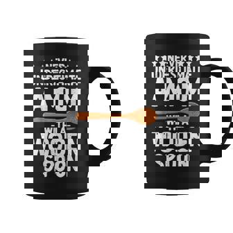 Wooden Spoon Survivor Mom With A Wooden Spoon Coffee Mug - Thegiftio