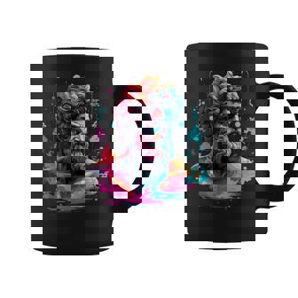 Futuristic Avant Garde Art Dive Into Vaporwave Coffee Mug | Mazezy