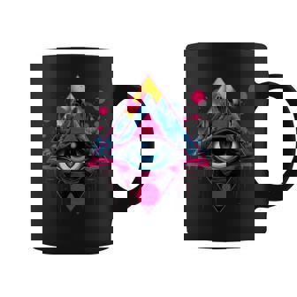 Futuristic Avant Garde Vaporwave Artistry Vision Coffee Mug | Mazezy