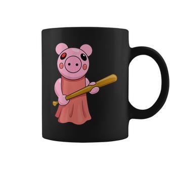 Game Piggy Black Cartoon Boys' -Adults Classic Fit Short Sleeve Small Coffee Mug - Thegiftio UK