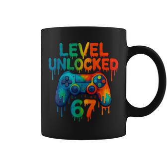 Gamer 67 Drip Level Unlocked 67 Video Game Gen Alpha Meme Coffee Mug | Seseable CA