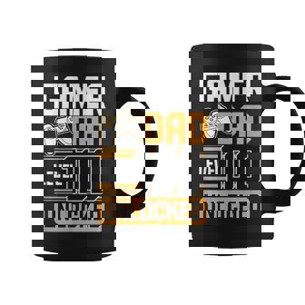 Gamer Dad Level 100 Unlocked Fiesta De Cumpleaños Número 100 Papá Gamer Taza de café - Regaloses