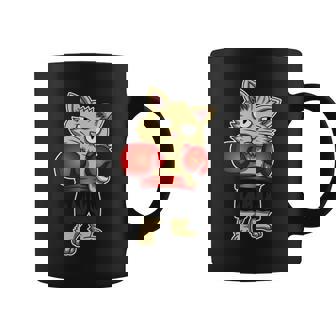 Gato Del Boxeo Manga Larga Taza de café - Regaloses