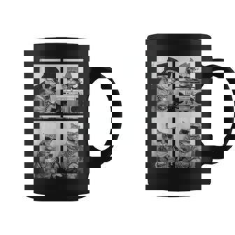 Gatos Gángster Hip Hop Rap Animales Raperos Cabina Fotos Taza de café - Regaloses