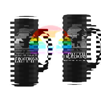 Gay Dino Lickalottapus Rainbow Pride Flag Trex Lgbtq Men Coffee Mug - Thegiftio