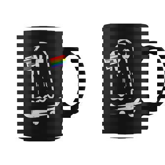 Gay Ghost Skateboard Rainbow Flag Lgbt Pride Skate Women Coffee Mug - Thegiftio