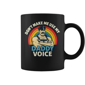 Gay Tom Daddy Voice Bear Dom Rainbow Csd Lgbtq Pride Coffee Mug | Seseable CA