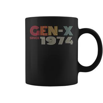 Gen-X Depuis 1974 Look Rétrointage De La Génération X Tasse - Cadeauxyz