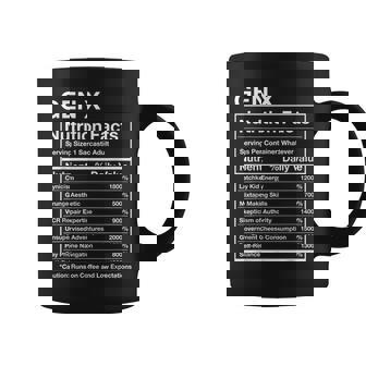 Gen X Nutrition Facts Generation Meme Coffee Mug - Monsterry