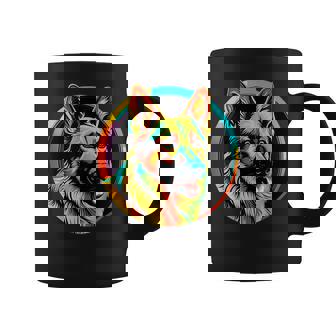 German Shepherd Dog Pop Art Pet Love Mom Coffee Mug | Mazezy