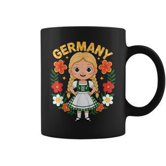 Germany German Girl Traditional Dress Flowers Heritage Coffee Mug - Thegiftio UK