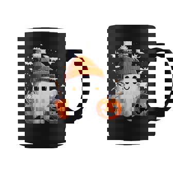 Ghost Drink Halloween Drink Pumpkin Coffee Mug - Monsterry
