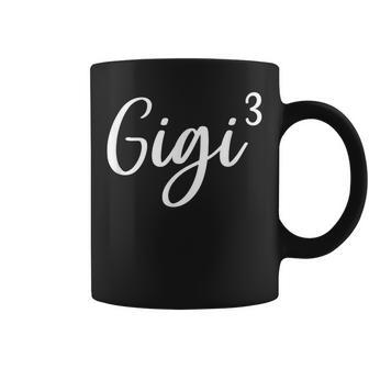 Gigi Of 3 Grandma Of Three Cute Baby Announcement Coffee Mug - Thegiftio UK