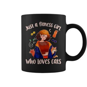 Gimnasio Girls & Amantes De Los Gatos Taza de café - Regaloses
