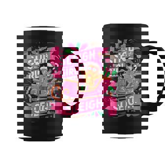 Gingerbread Sleigh Girl Pink Christmas Girls Coffee Mug | Seseable UK