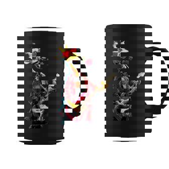 Girafe Mignonne Jouant De La Guitare Guitariste Animalaint-Valentin Tasse - Cadeauxyz