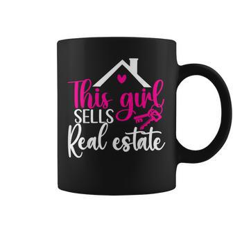 This Girl Sells Real Estate Female Realtor Coffee Mug - Thegiftio UK