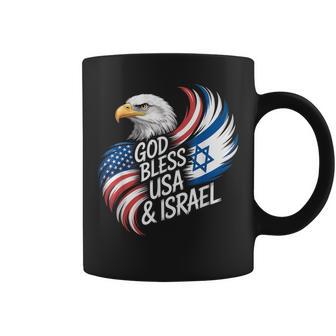 God Bless Usa & Israel Support Patriotic Coffee Mug - Thegiftio UK