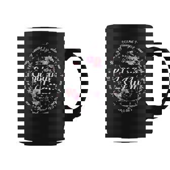 God Says I Am Floral Bible Verse Religious Christian Women Coffee Mug - Thegiftio