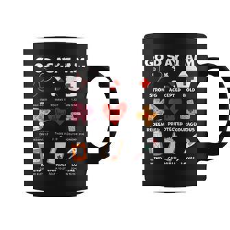 God Says I Am Nurse Strong Protected Religious Nurse Nursing Coffee Mug - Monsterry