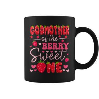 Godmother Of The Berry Sweet One Strawberry 1St Birthday Coffee Mug - Monsterry
