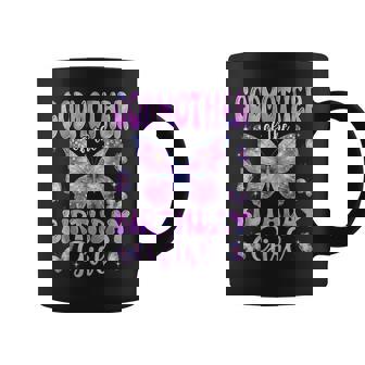 Godmother Of The Birthday Girl Butterfly Family Matching Coffee Mug - Thegiftio