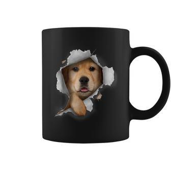 Golden Retrieve Breakout 3D Dog Lover Graphic Coffee Mug - Thegiftio