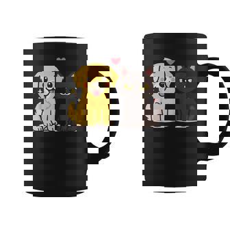 Golden Retriever Boyfriend Black Cat Gf Couple Coffee Mug - Thegiftio
