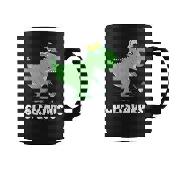 Golf Dino T-Rex Swing Dinosaur Golf Player Golfer Golfing Coffee Mug | Mazezy