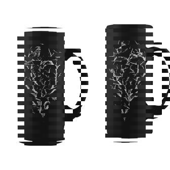 Gothic Raven Crow Heart Tree Thorn Love Goth Alt Alternative Coffee Mug | Seseable FR