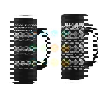 Gráfico De Períodos De Tiempo Geológico Paleontología E Historia De La Tierra Taza de café - Regaloses