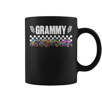 Grammy Retro Monster Truck Family Crew Birthday Matching Coffee Mug - Thegiftio UK