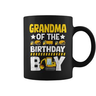 Grandma Of Birthday Boy Construction Theme Party Matching Coffee Mug - Thegiftio UK