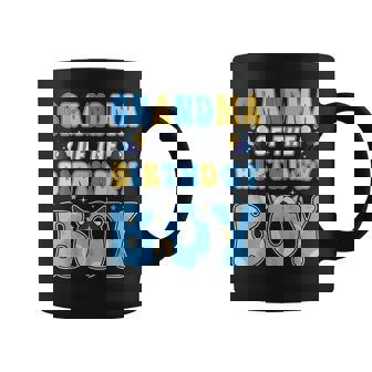 Grandma Of The Birthday Boy Family Blue Dog Birthday Party Coffee Mug - Monsterry