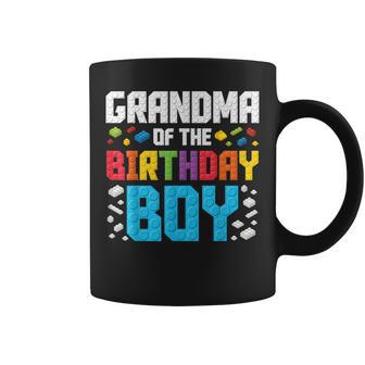 Grandma Of The Birthday Boy Master Builder Building Blocks Coffee Mug - Thegiftio