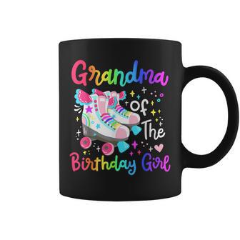 Grandma Of Birthday Girl Skater Roller Skate Family Party Coffee Mug - Thegiftio UK