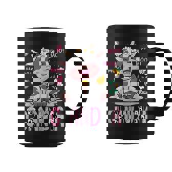 Grandma Pink Farm Cute Cow Moo Moo Birthday Girl Matching Coffee Mug - Monsterry