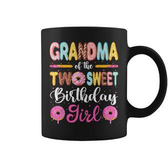Grandma Of The Two Sweet Birthday Girl Donut 2Nd Birthday Coffee Mug - Monsterry