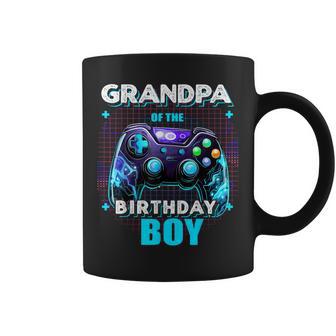 Grandpa Of The Birthday Boy Matching Video Gamer Party Coffee Mug - Thegiftio UK