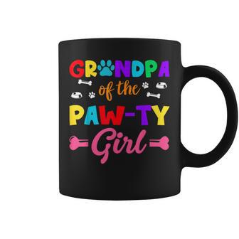 Grandpa Of The Paw-Ty Girl Dog Family Matching Party Coffee Mug - Thegiftio
