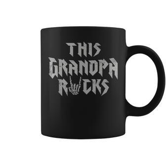 This Grandpa Rocks Rock Music Lover Grandfather Coffee Mug - Thegiftio UK