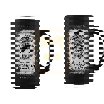 Granny Life Bleached Leopard Messy Bun Mother's Day Coffee Mug | Mazezy