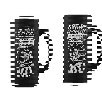 Grapheino Co Motard Motarde Drole Dans Ma Tête Jeuis Ma Moto Noir Adulte Tasse - Cadeauxyz