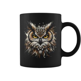 Great Horned Owl Lover Coffee Mug - Monsterry