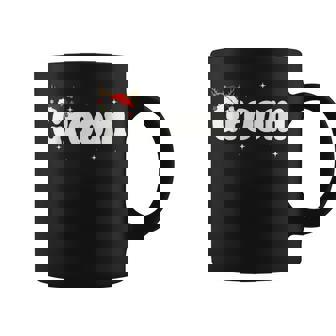 Groom Bride Santa Couples Christmas Outfits Xmas Pajamas Coffee Mug | Mazezy